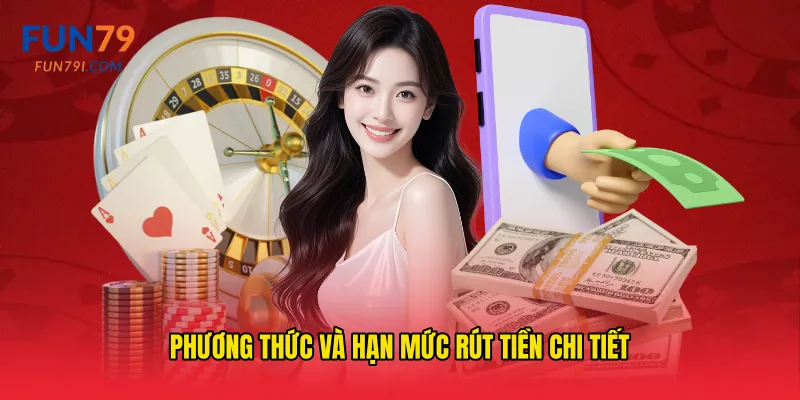 Phương thức và hạn mức rút tiền chi tiết
